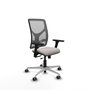 PIQUERAS Y CRESPO Silla de oficina Motilla con mecanismo Sincro/Traslack, Blanco y Gris