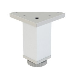 Herrajes Alk Pata Aluminio Mate Modelo Laos C40 Con Nivelador Altura H200 (Set de 2)