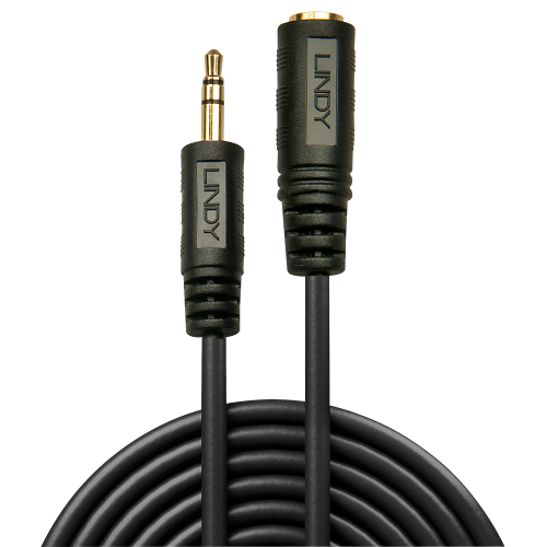 Lindy Cable de extensión de audio 3,5 mm de 10 m Negro