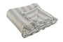 DKD Home Decor Plaid Basicos Gris Crudo 260 x 230 cm Algodon reciclado Poliester (2 Unidades)