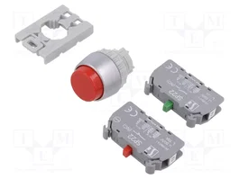 SPAMEL Interruptor de presión SP22-WC-11 rojo