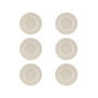 SUMMA Valet Plato Llano 17 cm Marfil (Set de 6)