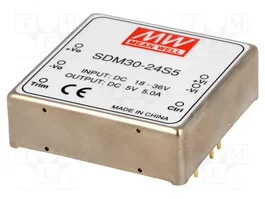 MEAN WELL SDM30-24S5 Convertidor DC/DC 25W 5VDC 5A