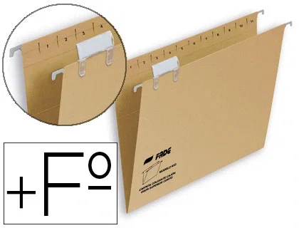 Fade Carpeta colgante folio prolongado kraft eco con visor superior Fade Carpeta colgante folio prolongado kraft eco con visor superior