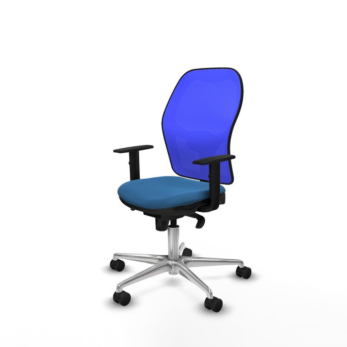PIQUERAS Y CRESPO Silla de oficina Jorquera con mecanismo Sincro, Azul