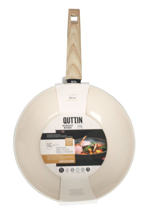 Inde Sarten Wok Aluminio Forjado 28 cm Superb Quttin Para Inducción (6 Unidades) Inde Sarten Wok Aluminio Forjado 28 cm Superb Quttin Para Inducción (6 Unidades)