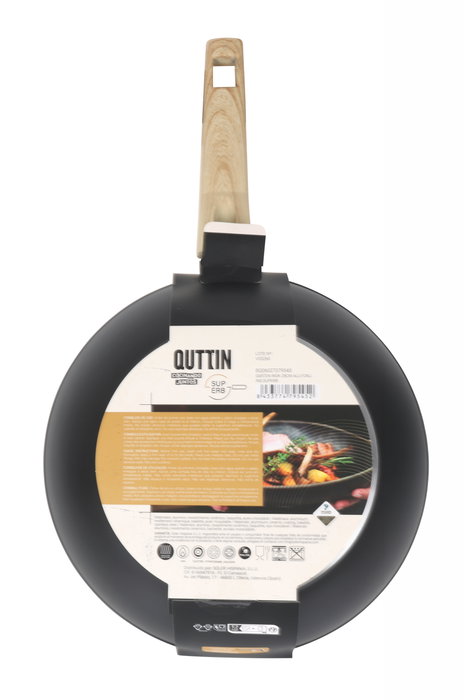 Inde Sarten Wok Aluminio Forjado 28 cm Superb Quttin Para Inducción (6 Unidades)