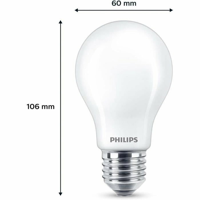 Philips Bombilla LED Clásica A60 E27 Blanco cálido x 3