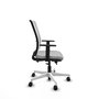 PIQUERAS Y CRESPO Silla de oficina Haches con mecanismo Sincro/Traslack Gris claro y Blanco