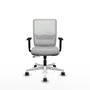 PIQUERAS Y CRESPO Silla de oficina Haches con mecanismo Sincro/Traslack Gris claro y Blanco
