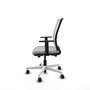 PIQUERAS Y CRESPO Silla de oficina Haches con mecanismo Sincro/Traslack Gris claro y Blanco