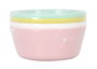 Dem Set-4 Bol Pp Pastel 12 cm (Ancho) x 5 cm (Alto) x 12 cm (Largo) (24 Unidades)