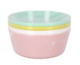Dem Set-4 Bol Pp Pastel 12 cm (Ancho) x 5 cm (Alto) x 12 cm (Largo) (24 Unidades)