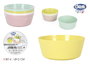 Dem Set-4 Bol Pp Pastel 12 cm (Ancho) x 5 cm (Alto) x 12 cm (Largo) (24 Unidades)