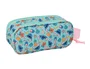 Safta Bolso Escolar Portatodo Safta Doble 3D Stitch, Estuche con Dos Cremalleras, Dimensiones 80x210x60 mm