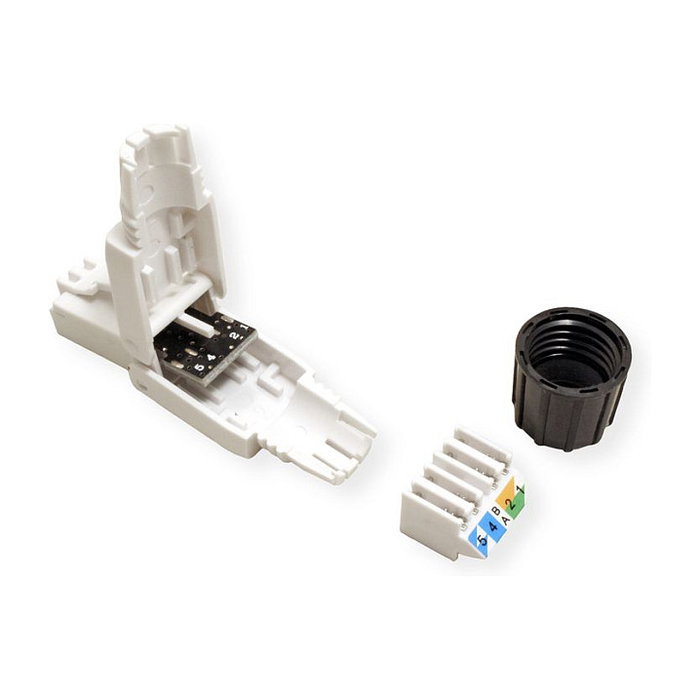 ROLINE Conector RJ-45 Cat 6a U/UTP Blanco 21.17.0324