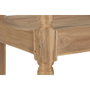 DKD Home Decor Banco de Teca Maciza 2 Plazas 100x47x90