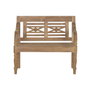 DKD Home Decor Banco de Teca Maciza 2 Plazas 100x47x90