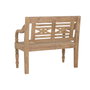 DKD Home Decor Banco de Teca Maciza 2 Plazas 100x47x90