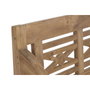 DKD Home Decor Banco de Teca Maciza 2 Plazas 100x47x90