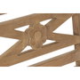 DKD Home Decor Banco de Teca Maciza 2 Plazas 100x47x90