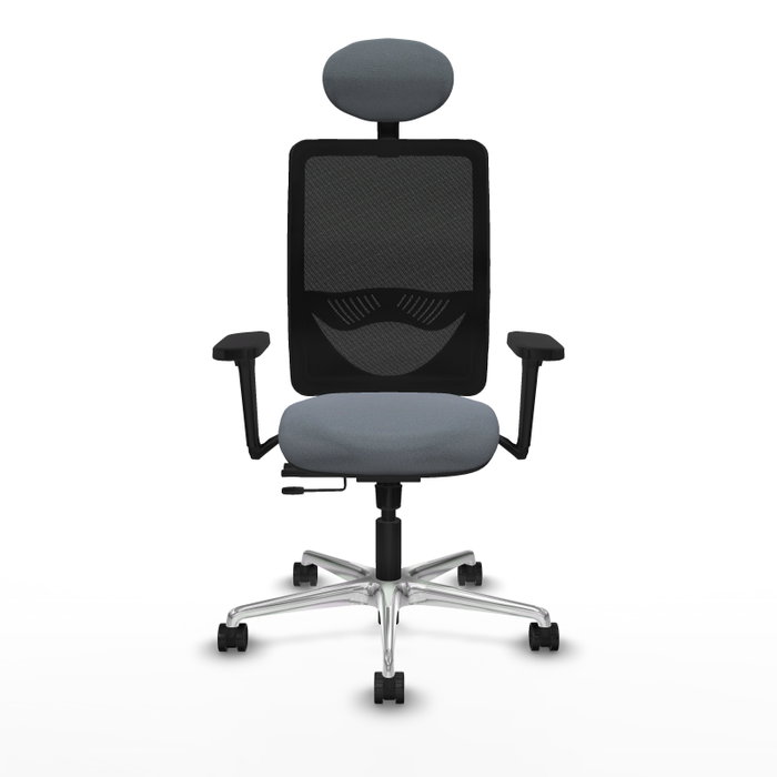 PIQUERAS Y CRESPO Silla de oficina Zulema Gris con Mecanismo Sincro/Traslack