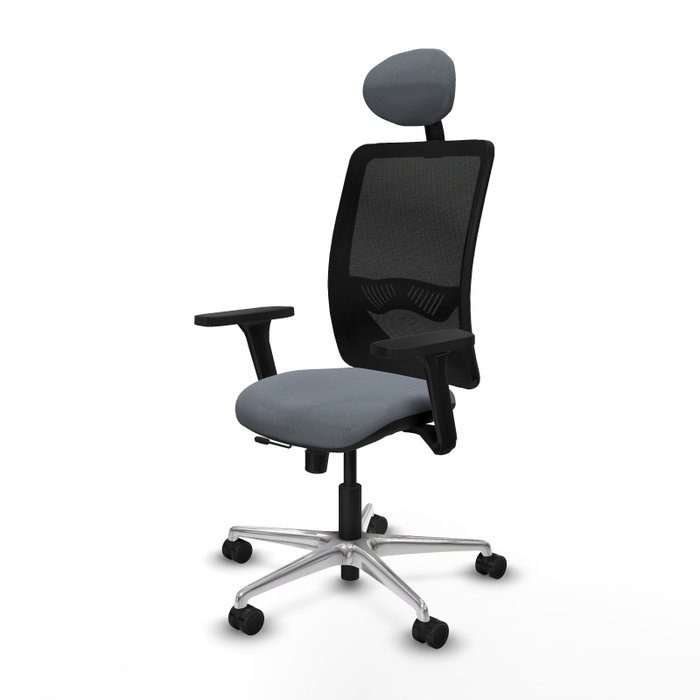 PIQUERAS Y CRESPO Silla de oficina Zulema Gris con Mecanismo Sincro/Traslack