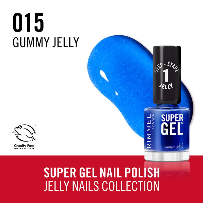 Rimmel London Esmalte de Uñas Kate Super Gel #15-Gummy Jelly 12 ml Efecto Gel Profesional Duradero