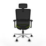 PIQUERAS Y CRESPO Silla de oficina Haches Sincro/Traslack Pistacho y Negro