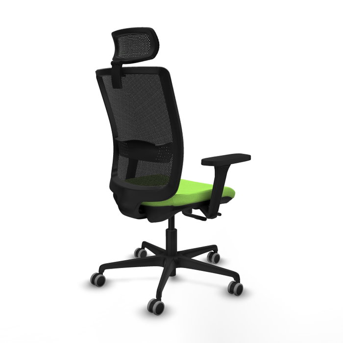 PIQUERAS Y CRESPO Silla de oficina Haches con mecanismo Sincro/Traslack Pistacho y Negro PIQUERAS Y CRESPO Silla de oficina Haches con mecanismo Sincro/Traslack Pistacho y Negro