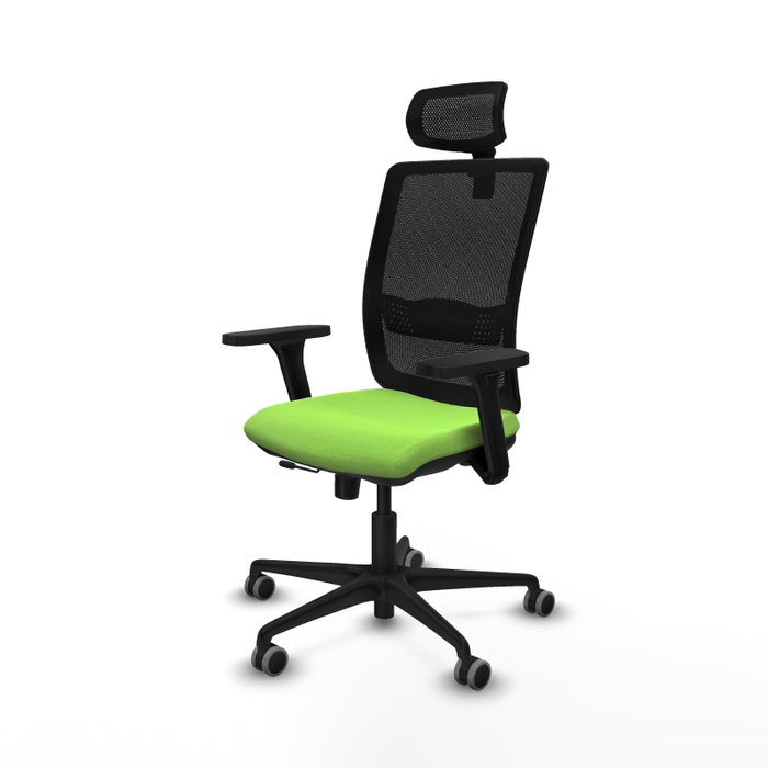 PIQUERAS Y CRESPO Silla de oficina Haches con mecanismo Sincro/Traslack Pistacho y Negro PIQUERAS Y CRESPO Silla de oficina Haches con mecanismo Sincro/Traslack Pistacho y Negro