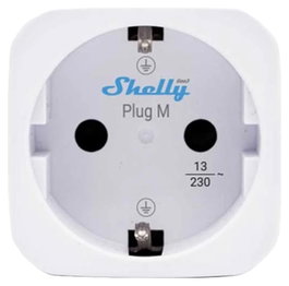 Shelly Plug M Gen3 Wi-Fi y Bluetooth, Blanco