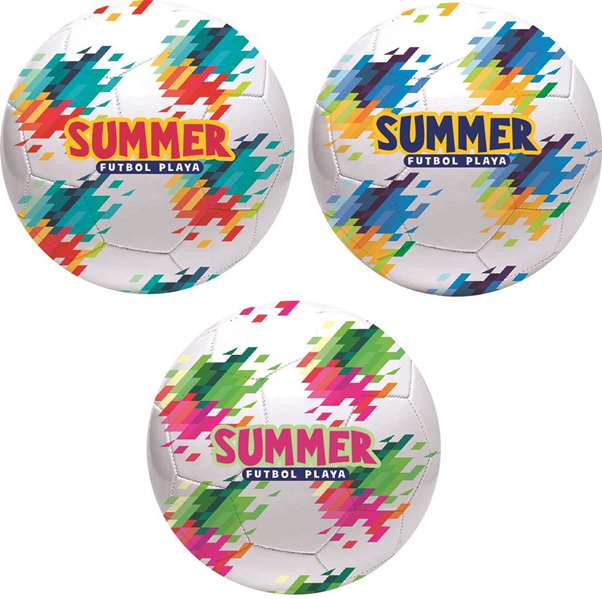Balón fútbol playa summer, 22 cm, 270-290 gr. - modelos surtidos