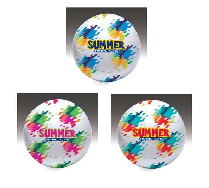 Balón fútbol playa summer, 22 cm, 270-290 gr. - modelos surtidos