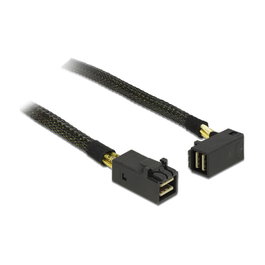 DeLOCK Cable Mini SAS HD SFF-8643 a Mini SAS HD SFF-8643 angulado 1 m
