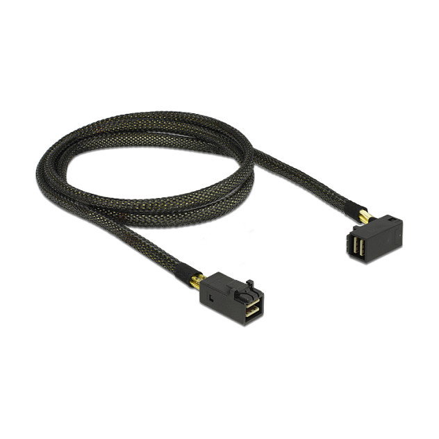 DeLOCK Cable Mini SAS HD SFF-8643 a Mini SAS HD SFF-8643 angulado 1 m