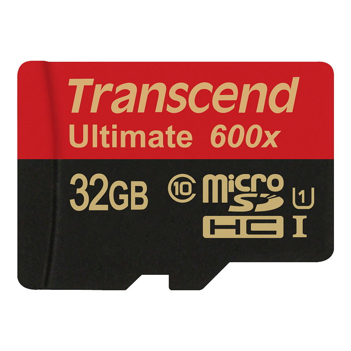Transcend TS32GUSDHC10U1 Tarjeta microSDHC 32 GB UHS-I Clase 10 600x con Adaptador - Negro/Rojo Transcend TS32GUSDHC10U1 Tarjeta microSDHC 32 GB UHS-I Clase 10 600x con Adaptador - Negro/Rojo