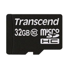 Transcend Tarjeta microSDHC 32 GB con adaptador