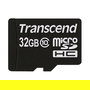 Transcend TS32GUSDHC10U1 Tarjeta microSDHC 32 GB UHS-I Clase 10 600x con Adaptador - Negro/Rojo