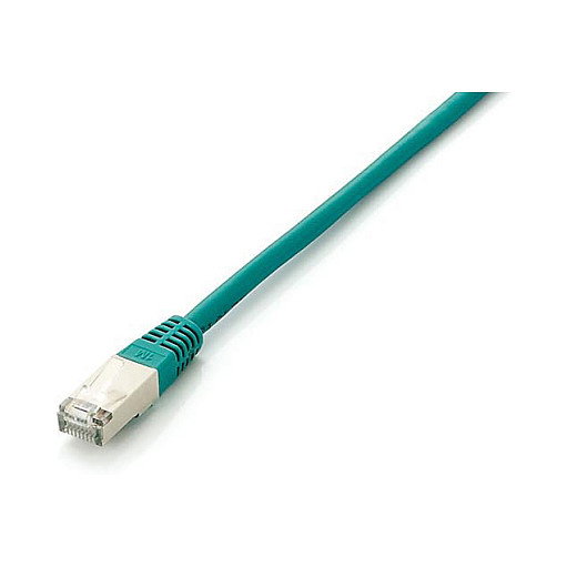 EQUIP 605647 Patch Cable de Red Cat6A S/FTP 0.5m Verde, Conectores RJ-45 Chapados en Oro, 10 Gb/s, AWG 26/7, LSZH, PoE+