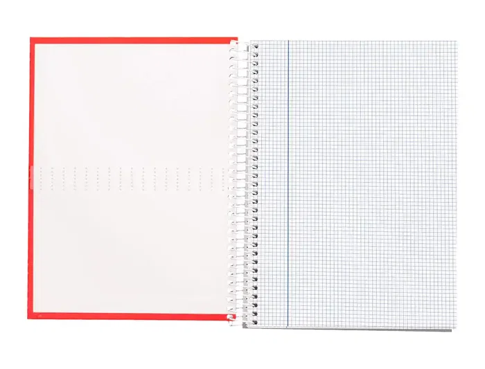 Liderpapel Cuaderno espiral Crafty A4 Tapa Forrada 80 Hojas 90 gr Cuadro 3mm Colores Surtidos