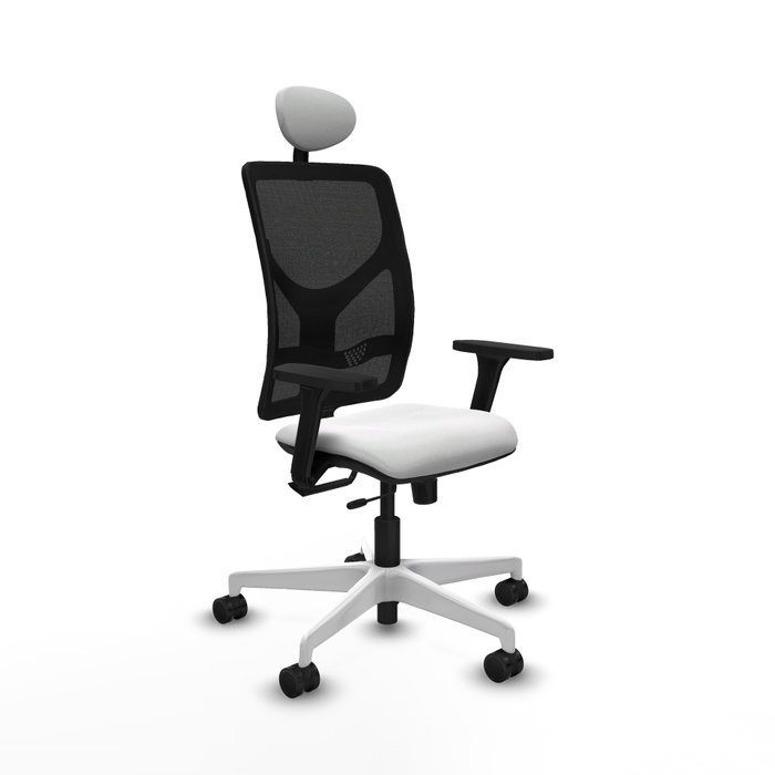 PIQUERAS Y CRESPO Silla de oficina Motilla con mecanismo Sincro/Traslack, Blanco y Negro PIQUERAS Y CRESPO Silla de oficina Motilla con mecanismo Sincro/Traslack, Blanco y Negro