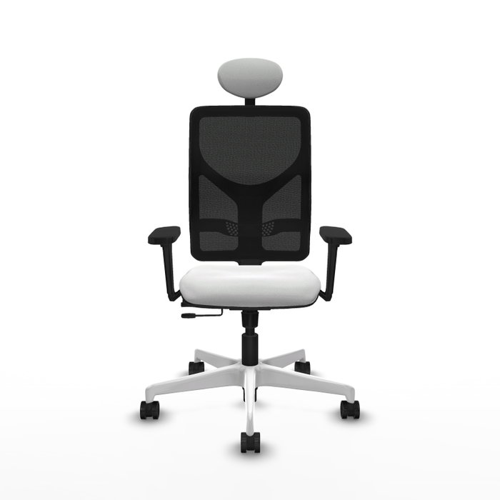 PIQUERAS Y CRESPO Silla de oficina Motilla con mecanismo Sincro/Traslack, Blanco y Negro PIQUERAS Y CRESPO Silla de oficina Motilla con mecanismo Sincro/Traslack, Blanco y Negro