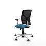 PIQUERAS Y CRESPO Silla de oficina Motilla con mecanismo Sincro/Traslack Verde petróleo y Negro