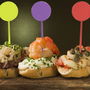 Pick and Drink Juego De 50 Pinchos Aperitivo Reutilizables De Colores 9,5 Cm