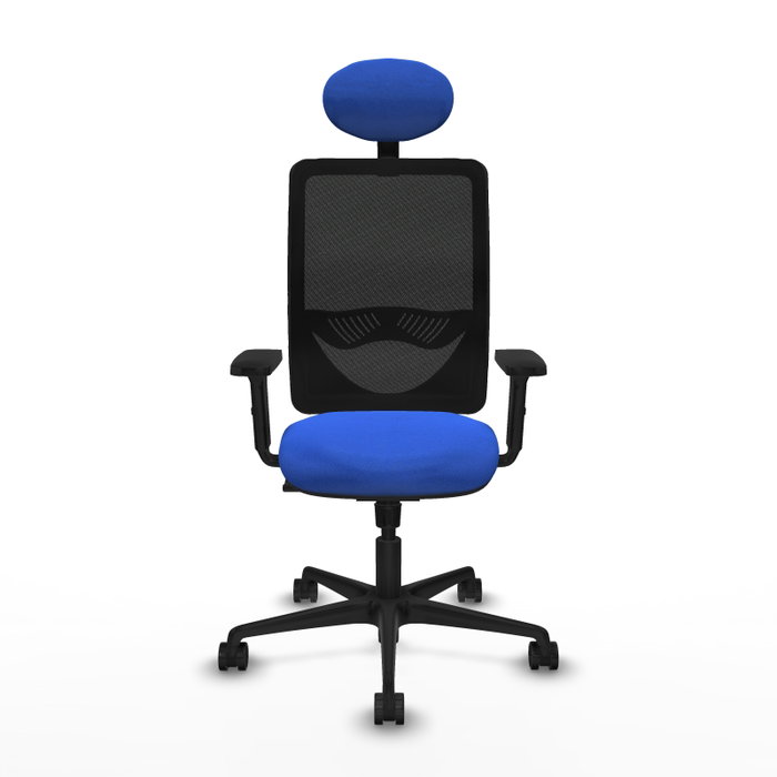 PIQUERAS Y CRESPO Silla de oficina Zulema con mecanismo Sincro, Azul y Negro PIQUERAS Y CRESPO Silla de oficina Zulema con mecanismo Sincro, Azul y Negro