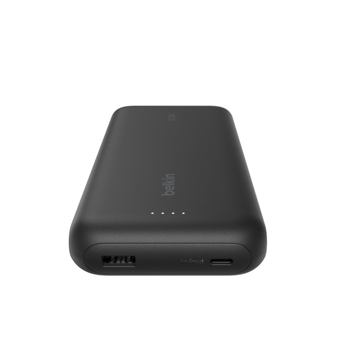 Belkin Power Bank BoostCharge 20000 mAh con Carga Rápida 30 W y Cable USB-C Integrado Negro Belkin Power Bank BoostCharge 20000 mAh con Carga Rápida 30 W y Cable USB-C Integrado Negro