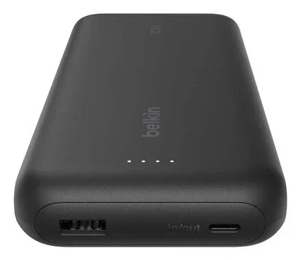 Belkin Power Bank BoostCharge 20000 mAh con Carga Rápida 30 W y Cable USB-C Integrado Negro Belkin Power Bank BoostCharge 20000 mAh con Carga Rápida 30 W y Cable USB-C Integrado Negro