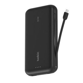 Belkin Power Bank 20000 mAh 30W Carga Rápida USB-C USB-A Negro
