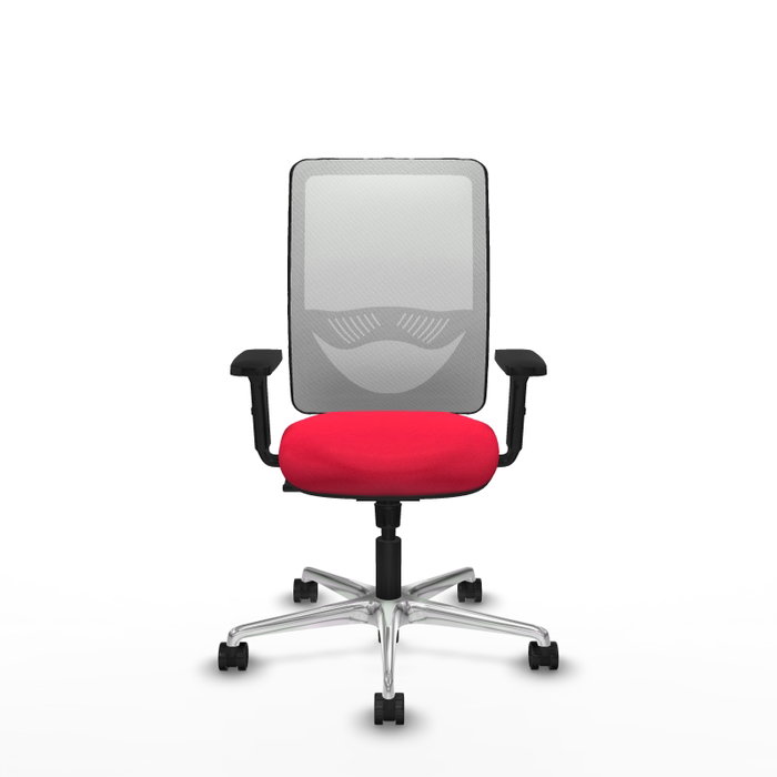 PIQUERAS Y CRESPO Silla de oficina Zulema con mecanismo Sincro, Rojo y Blanco PIQUERAS Y CRESPO Silla de oficina Zulema con mecanismo Sincro, Rojo y Blanco